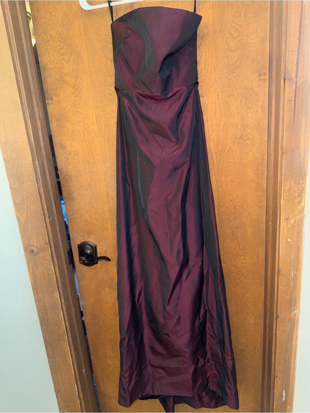 Vintage Sinéquanone Strapless Burgundy Evening Gown